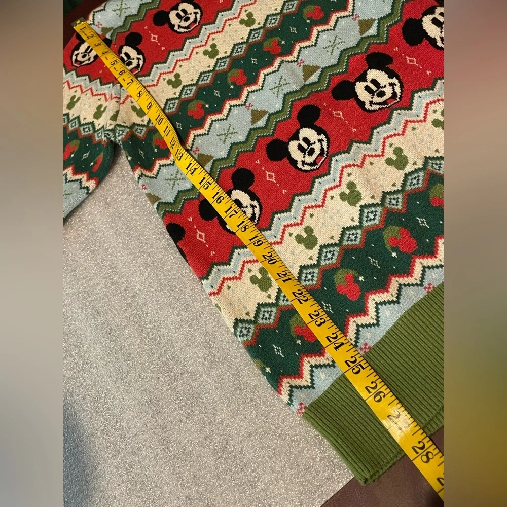 Disney Mickey Mouse Fair Isle Christmas Sweater XL